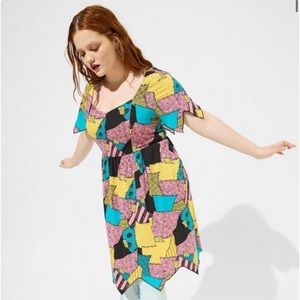 Torrid Disney Sally Patches Jagged Skater Dress Size 00